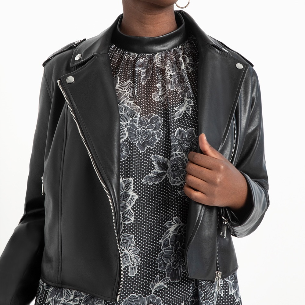 Eloquii -Faux Leather Moto Jacket size 22/24